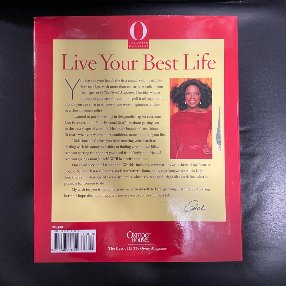 OPRAH “LIVE YOUR BEST LIFE” HARDCOVER BOOK 2005  BRAND NEW, GREAT GIFT !!! - Picture 2 of 2